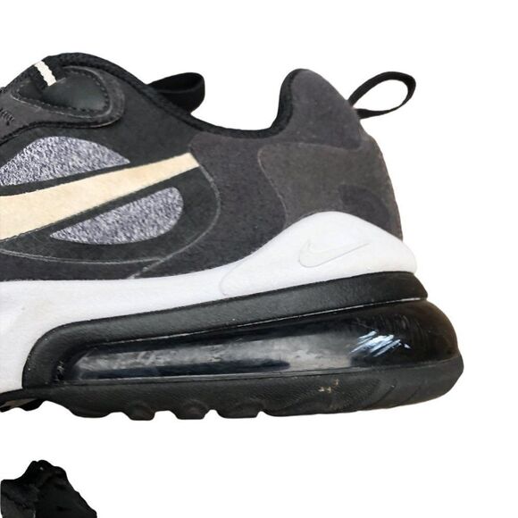 NIKE Air Max 270 React Black Vast Grey Size 4 - Picture 9 of 16